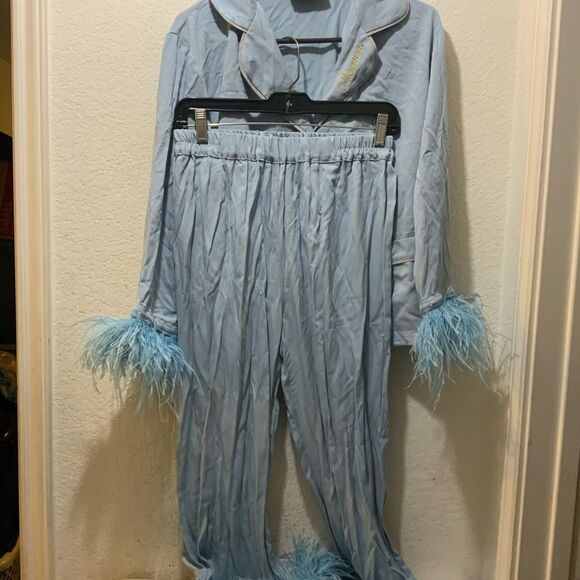 Sleeper blue party pajamas size M - Picture 3 of 9